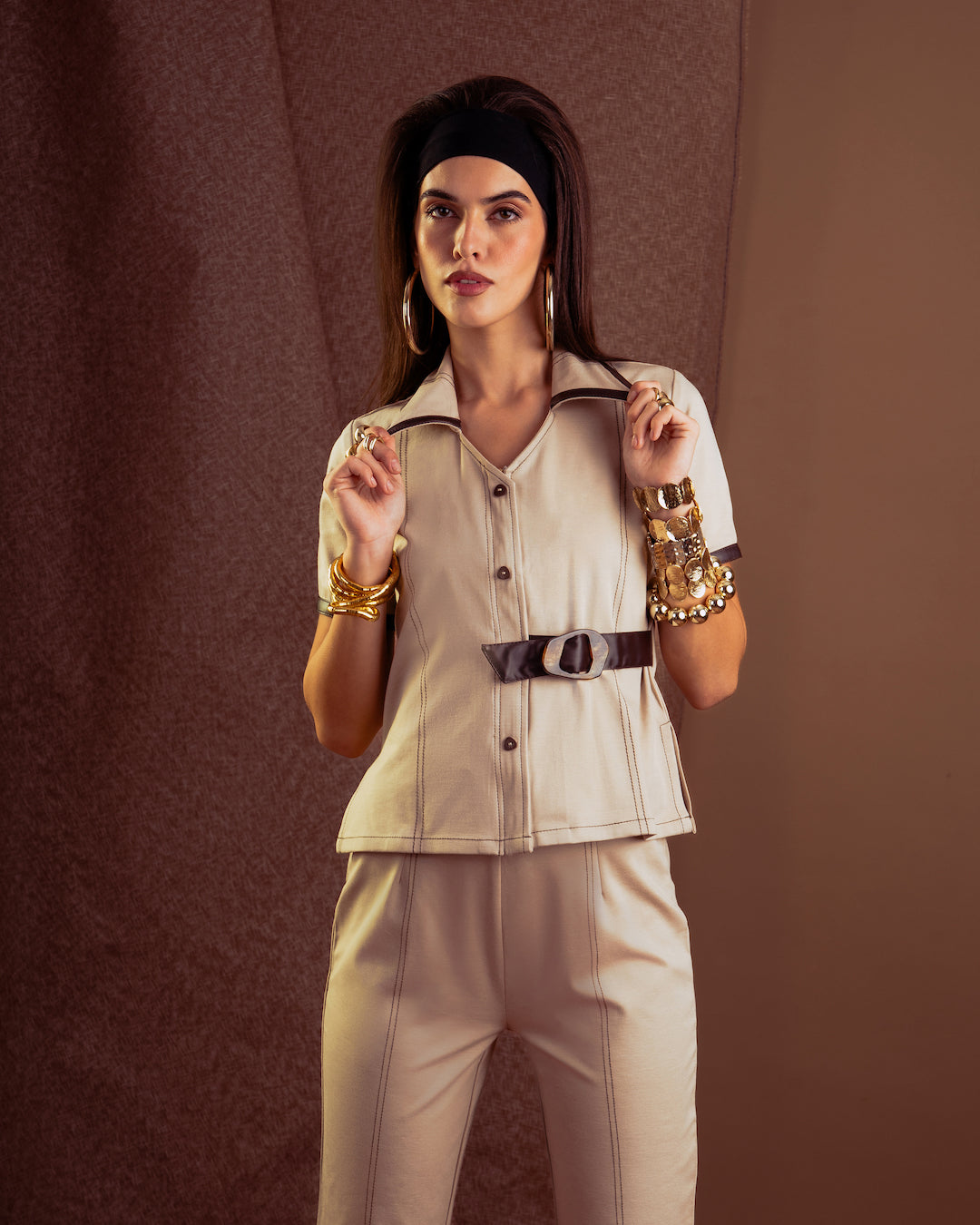 LEATHER UP COORD